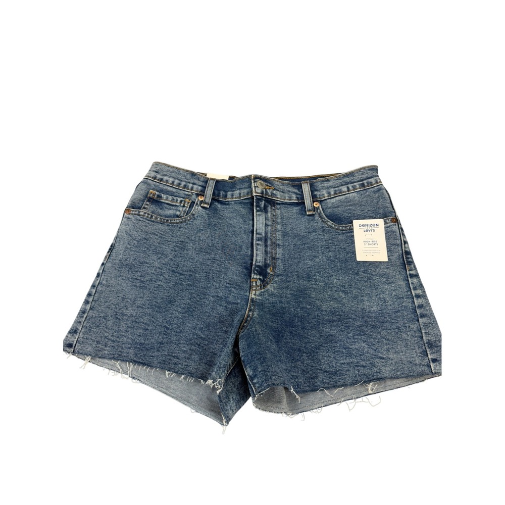 Denizen from Levi's Womens High Rise 3 Inch Denim Shorts Blue W29 Size 8 NEW